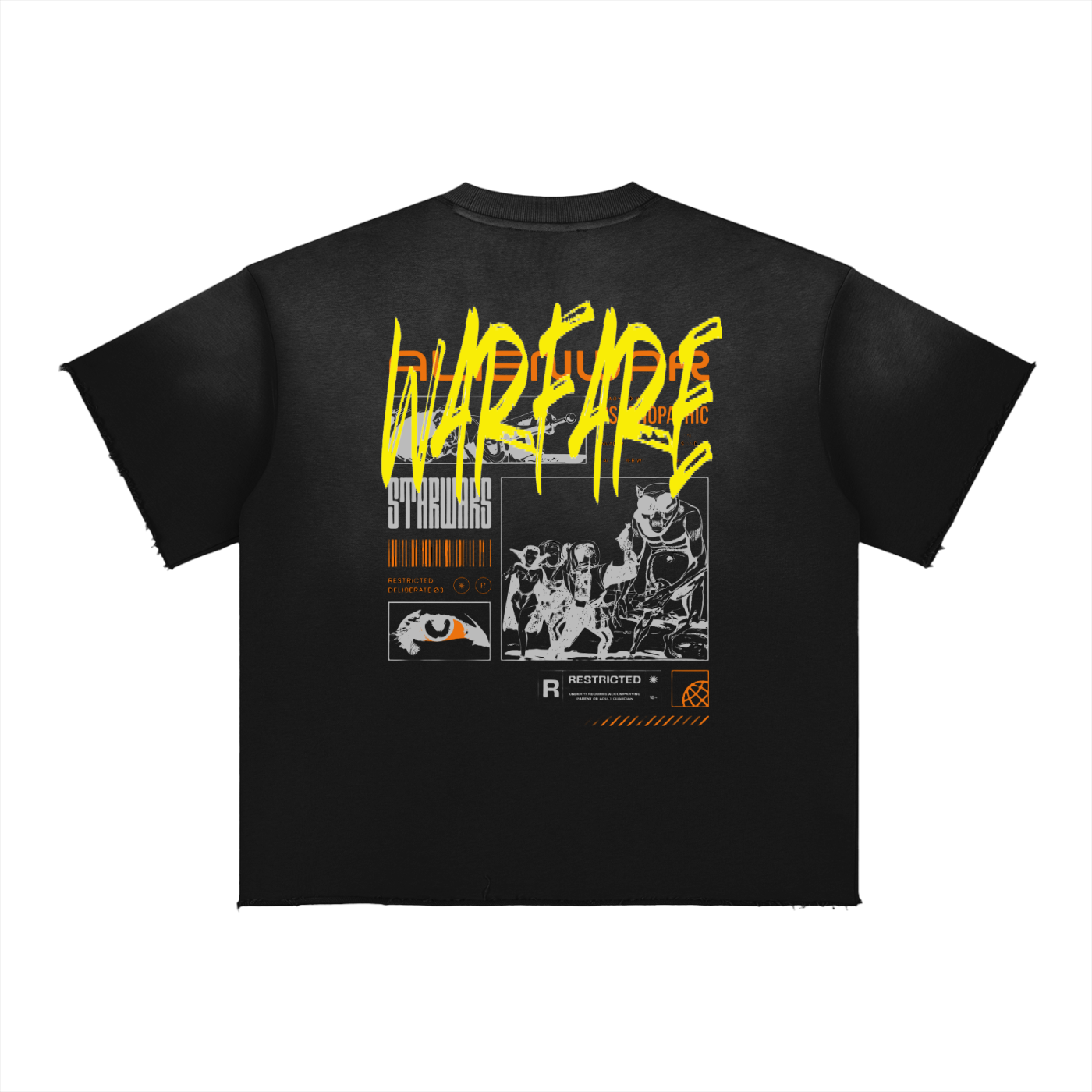 Sun Fade Raw Edge T-Shirt