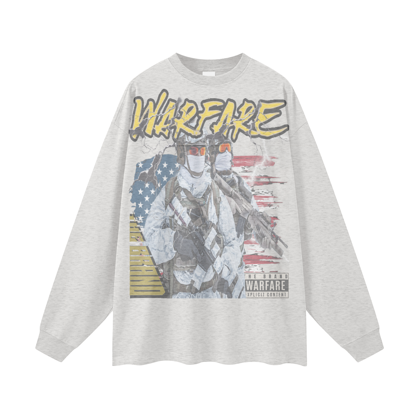 Streetwear Unisex Cotton Long Sleeve Tee