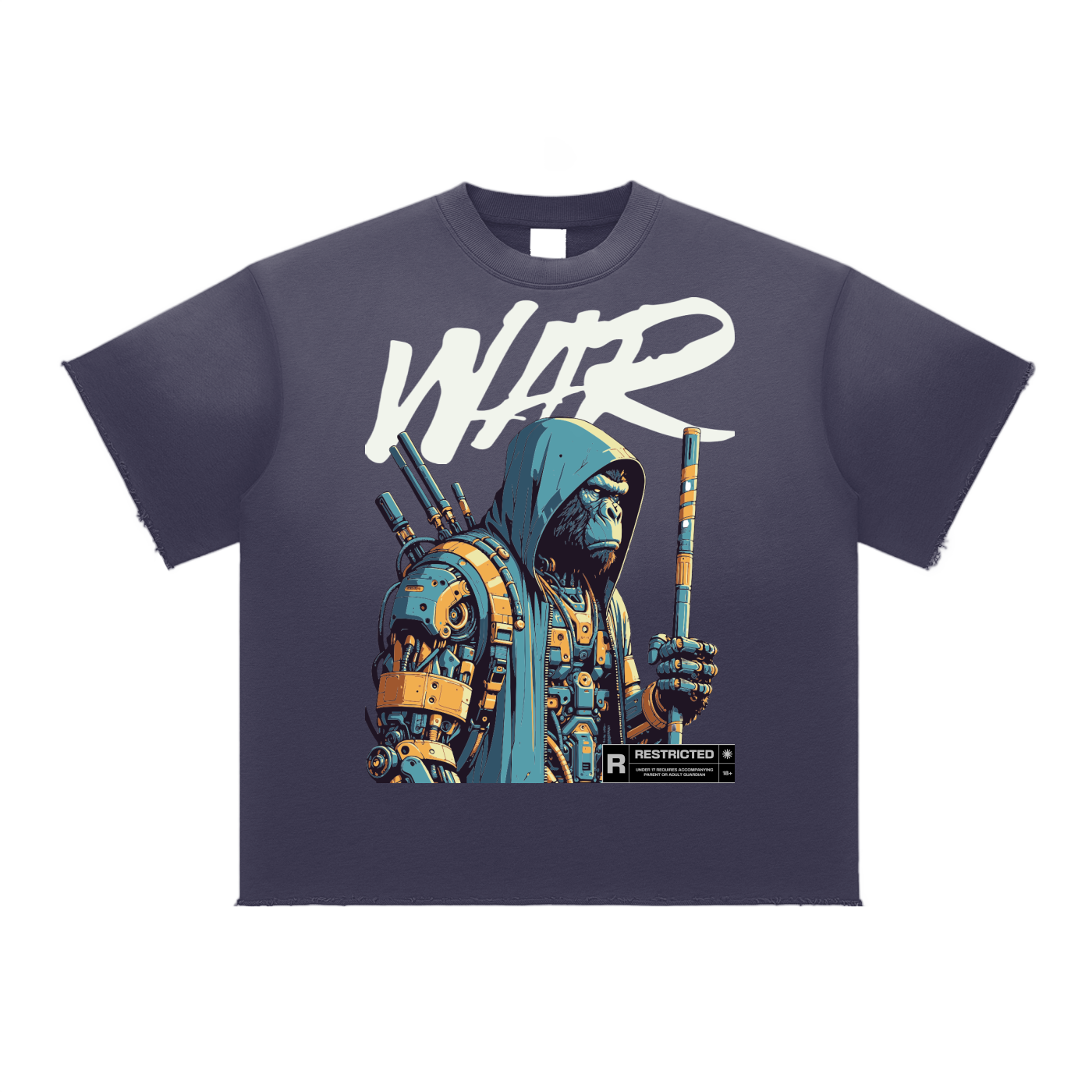 Sun Fade Raw Edge T-Shirt