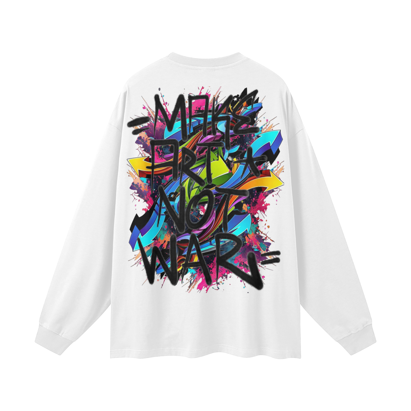 Make Art Streetwear Unisex Cotton Long Sleeve Tee