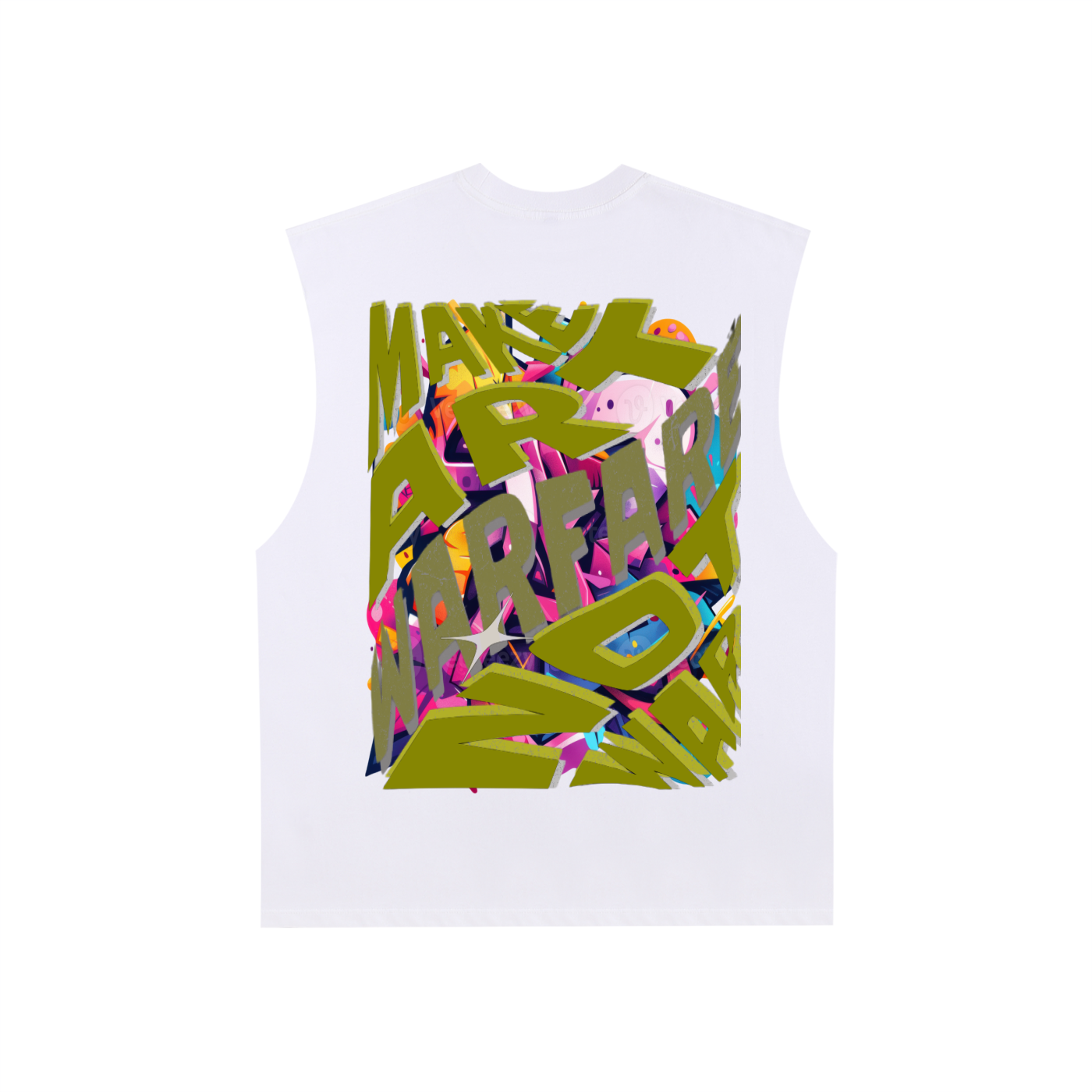 Raw Edge Cotton Tank Top