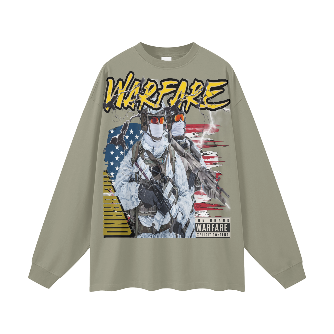 Streetwear Unisex Cotton Long Sleeve Tee