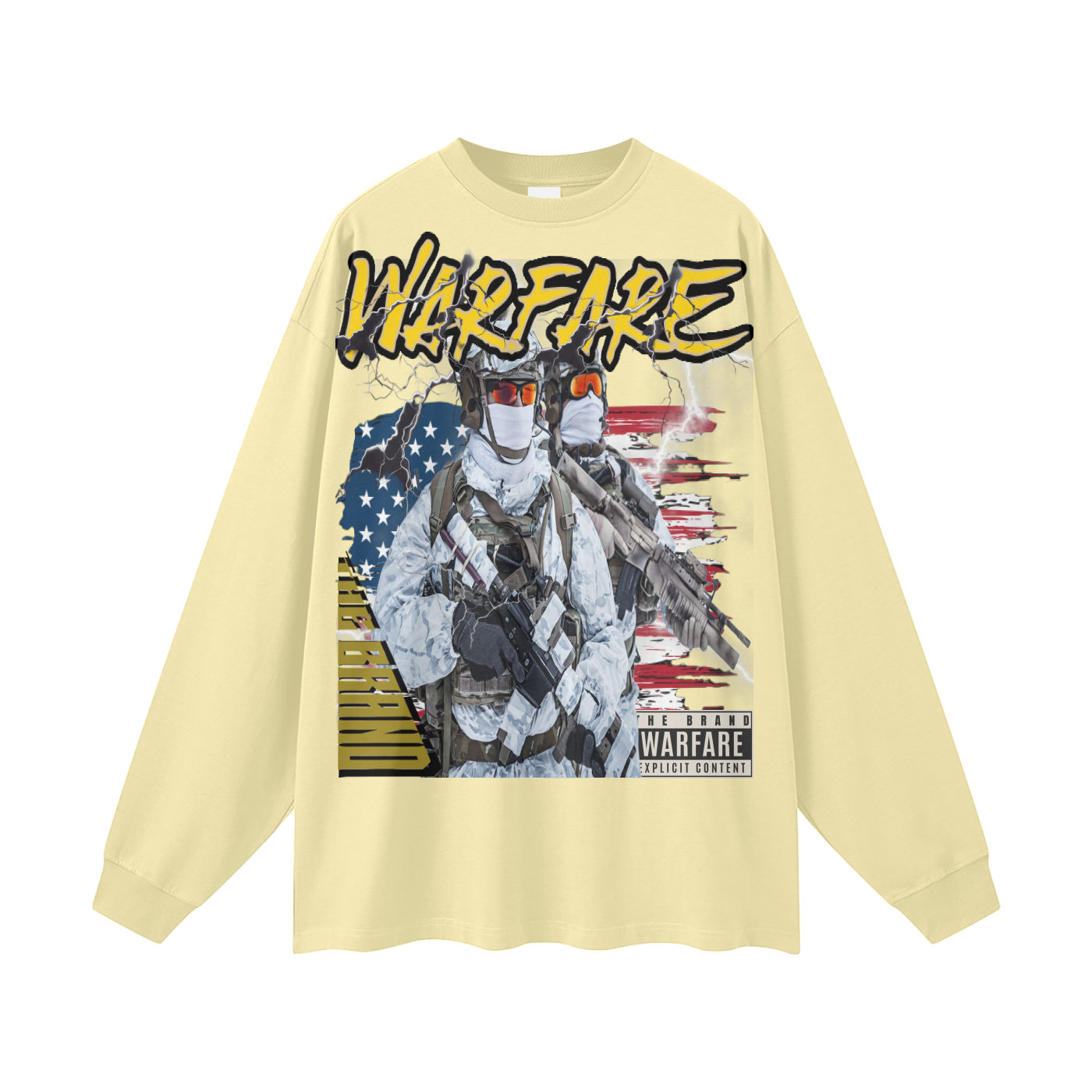 Streetwear Unisex Cotton Long Sleeve Tee