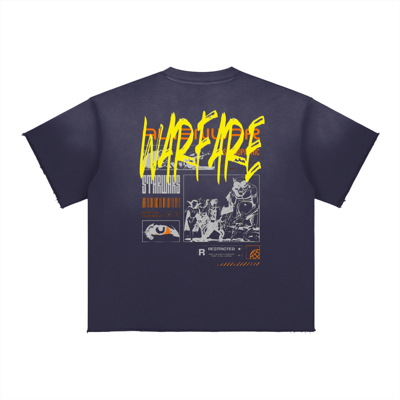 Sun Fade Raw Edge T-Shirt