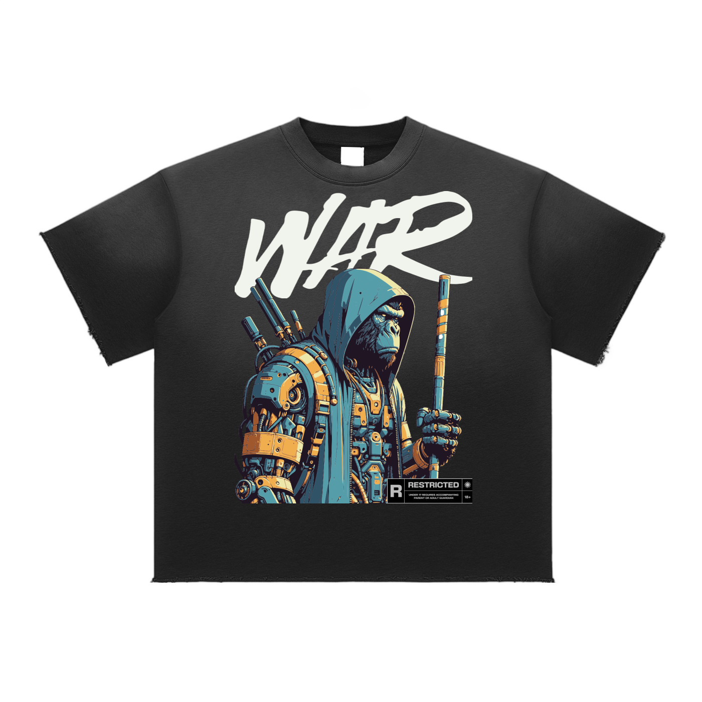Sun Fade Raw Edge T-Shirt