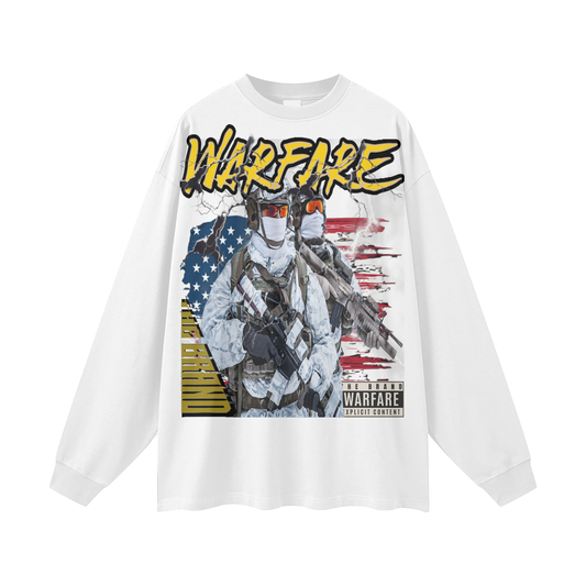 Streetwear Unisex Cotton Long Sleeve Tee