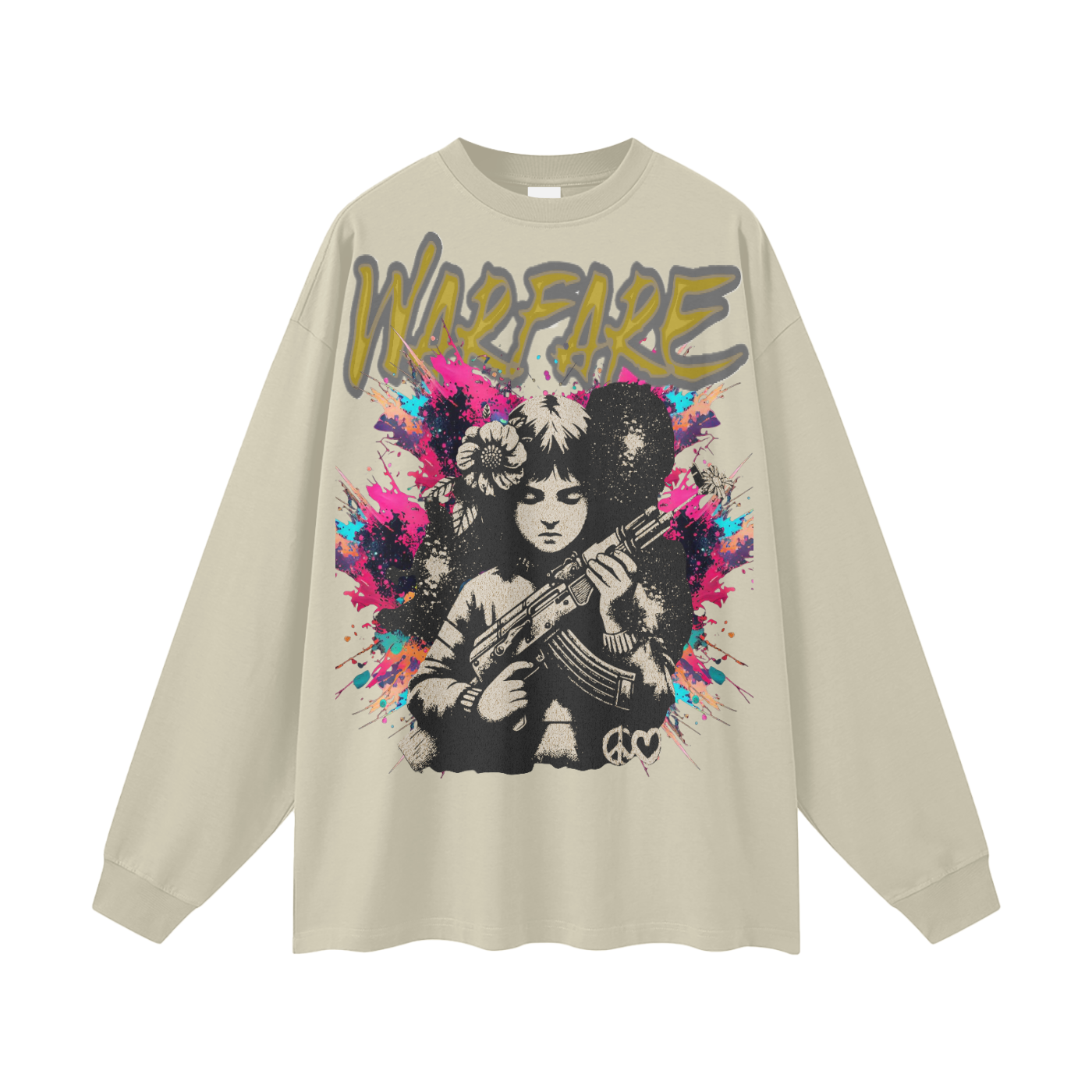Make Art Streetwear Unisex Cotton Long Sleeve Tee
