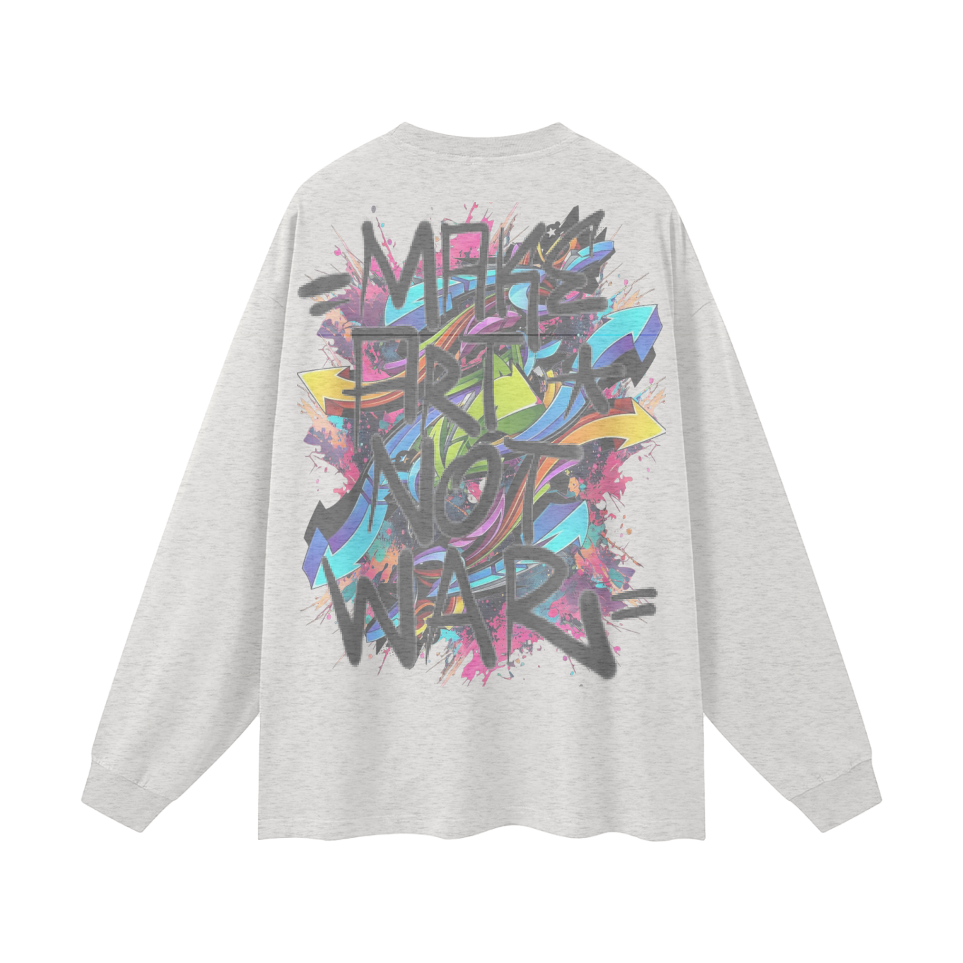 Make Art Streetwear Unisex Cotton Long Sleeve Tee