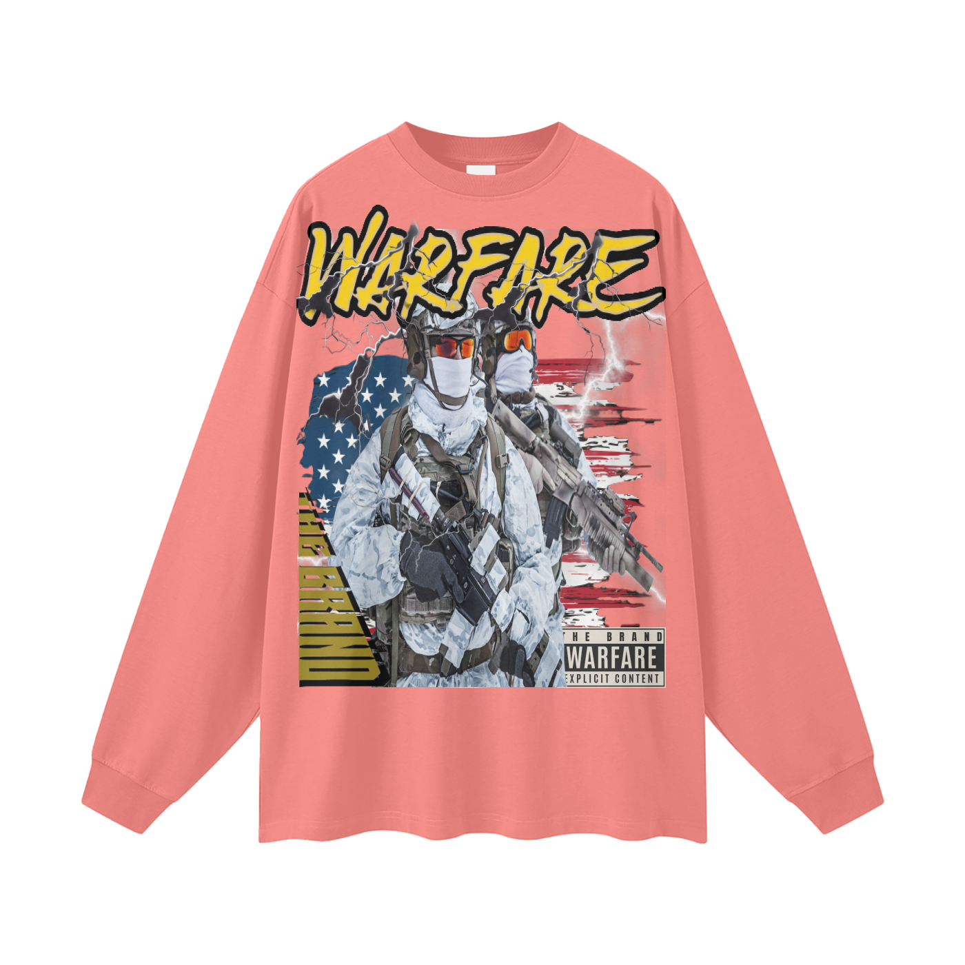 Streetwear Unisex Cotton Long Sleeve Tee