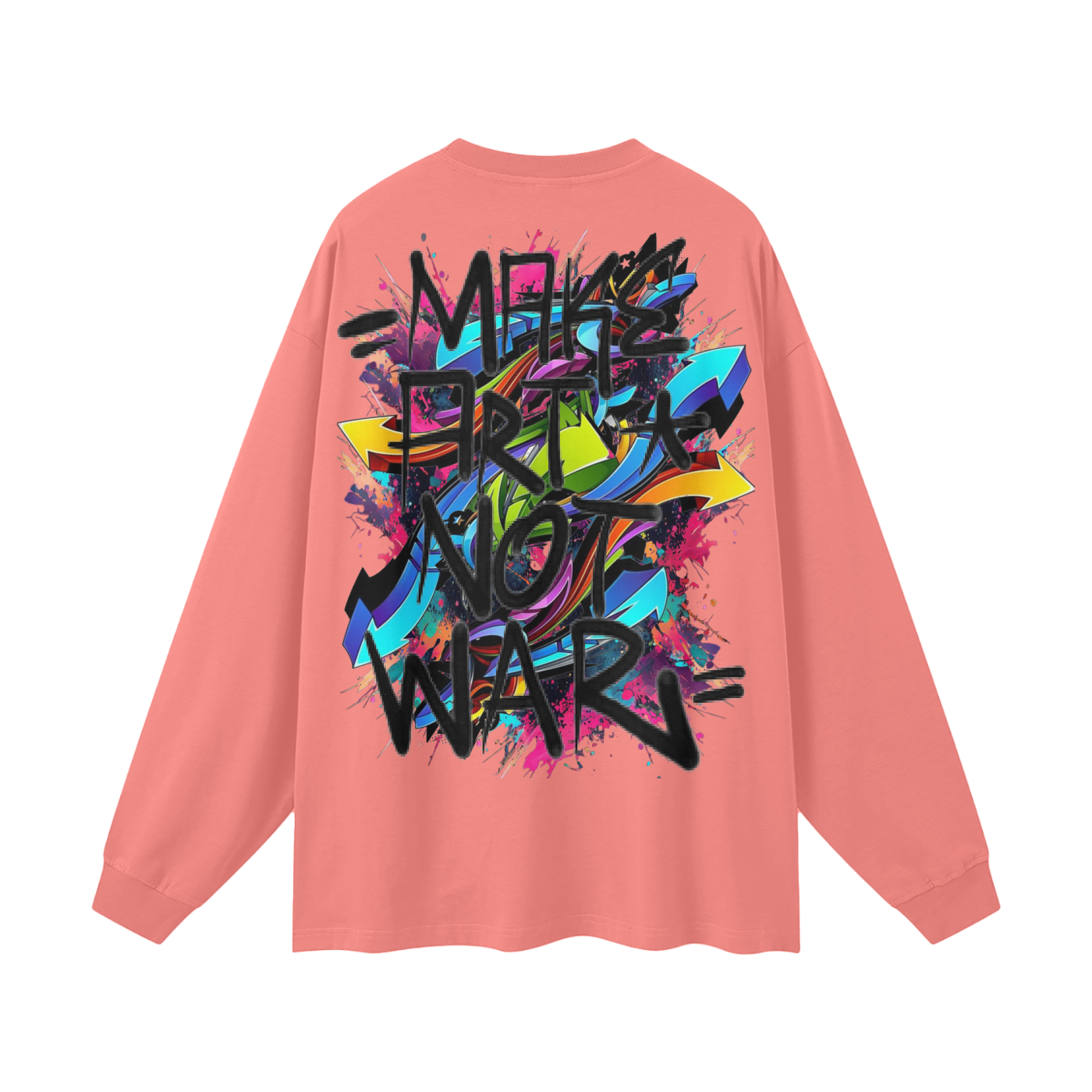 Make Art Streetwear Unisex Cotton Long Sleeve Tee
