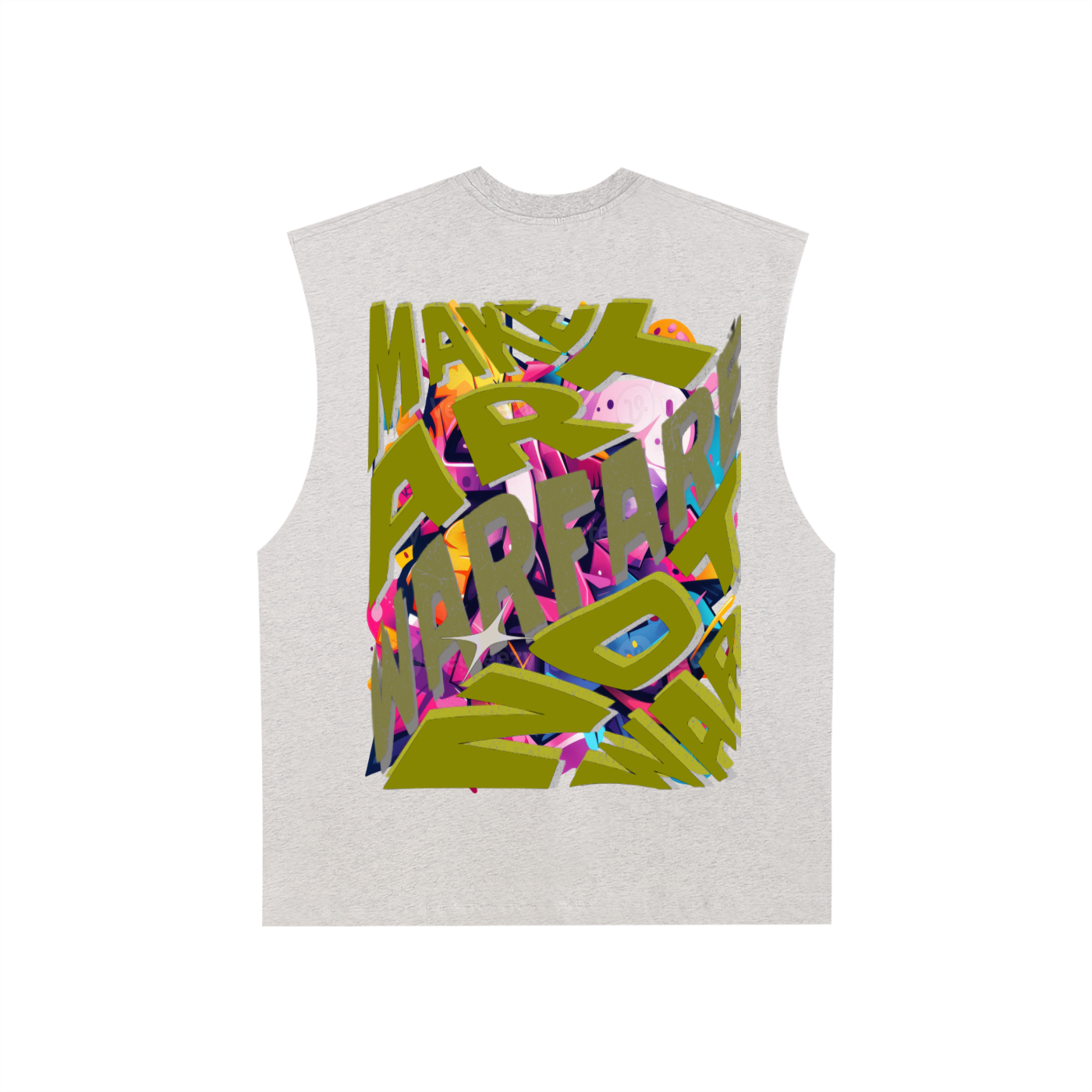 Raw Edge Cotton Tank Top