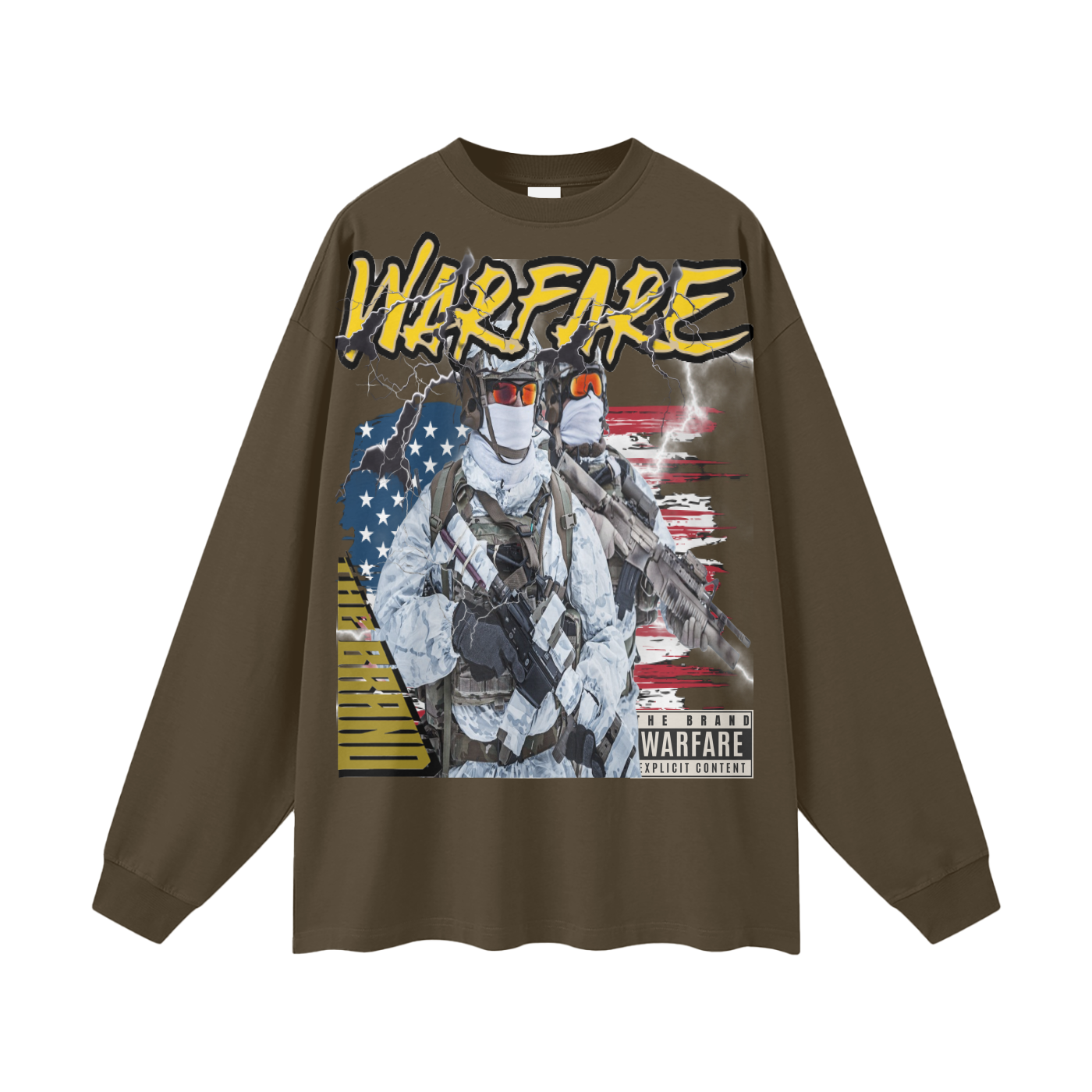 Streetwear Unisex Cotton Long Sleeve Tee