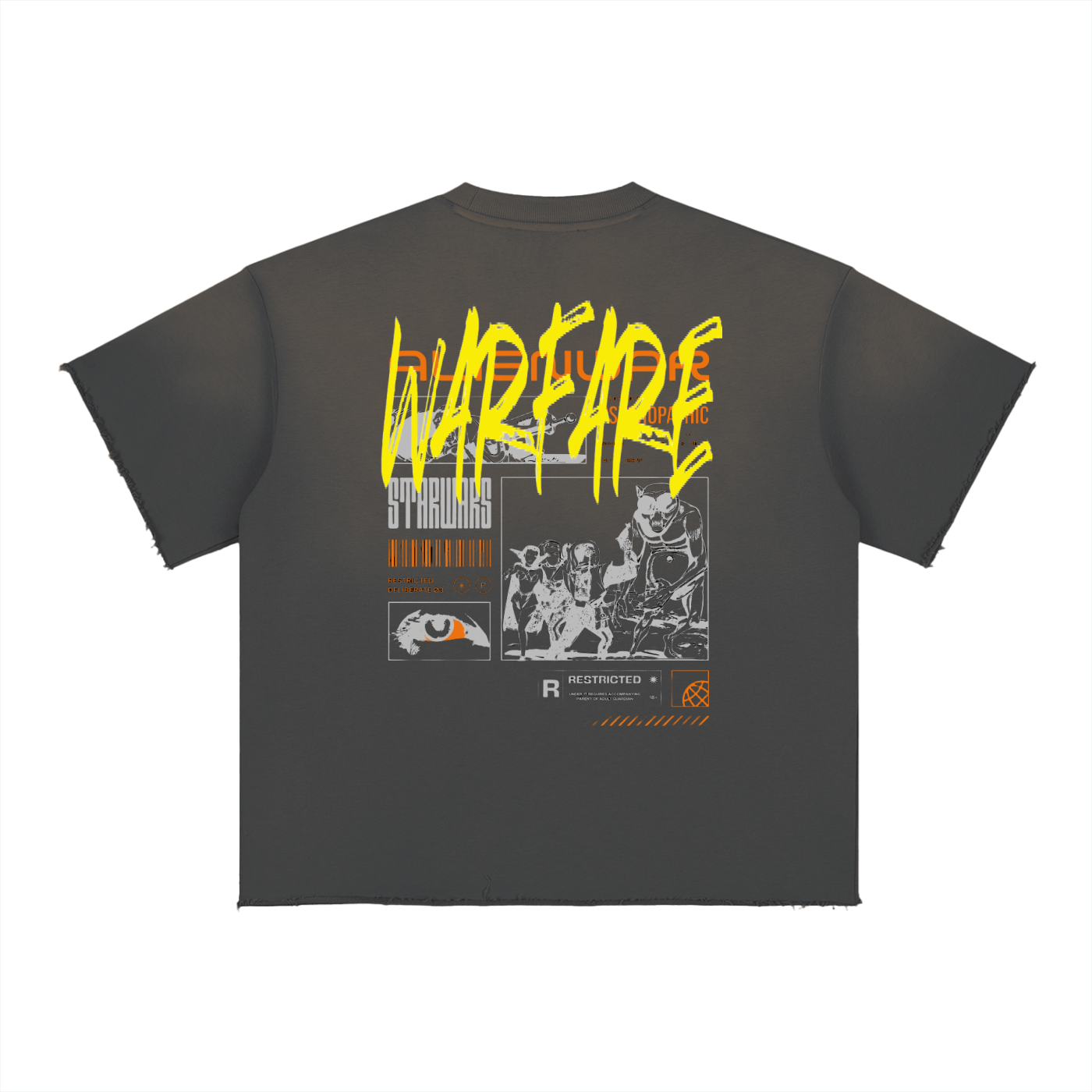Sun Fade Raw Edge T-Shirt