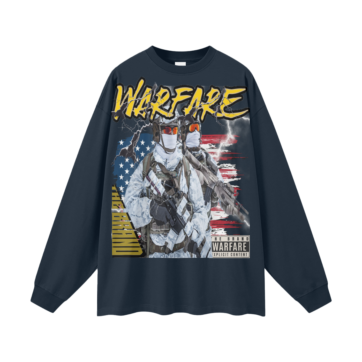 Streetwear Unisex Cotton Long Sleeve Tee