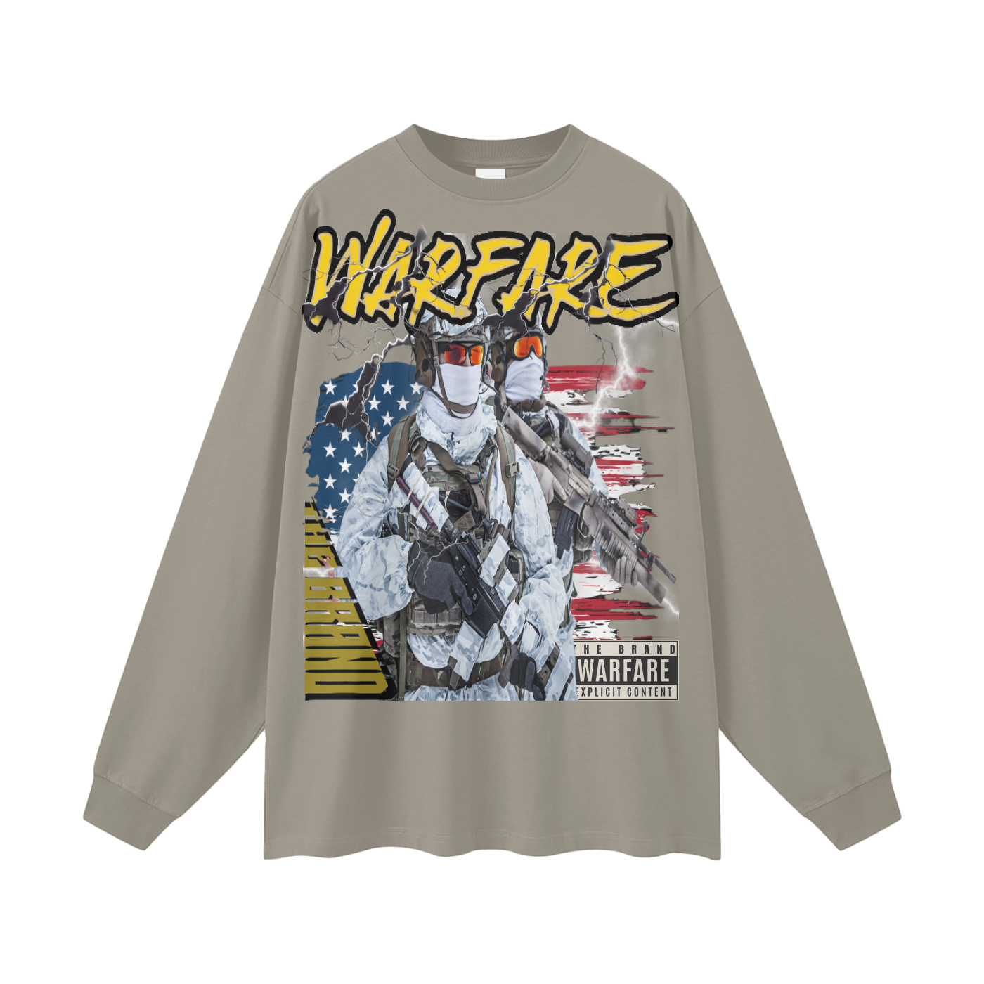 Streetwear Unisex Cotton Long Sleeve Tee