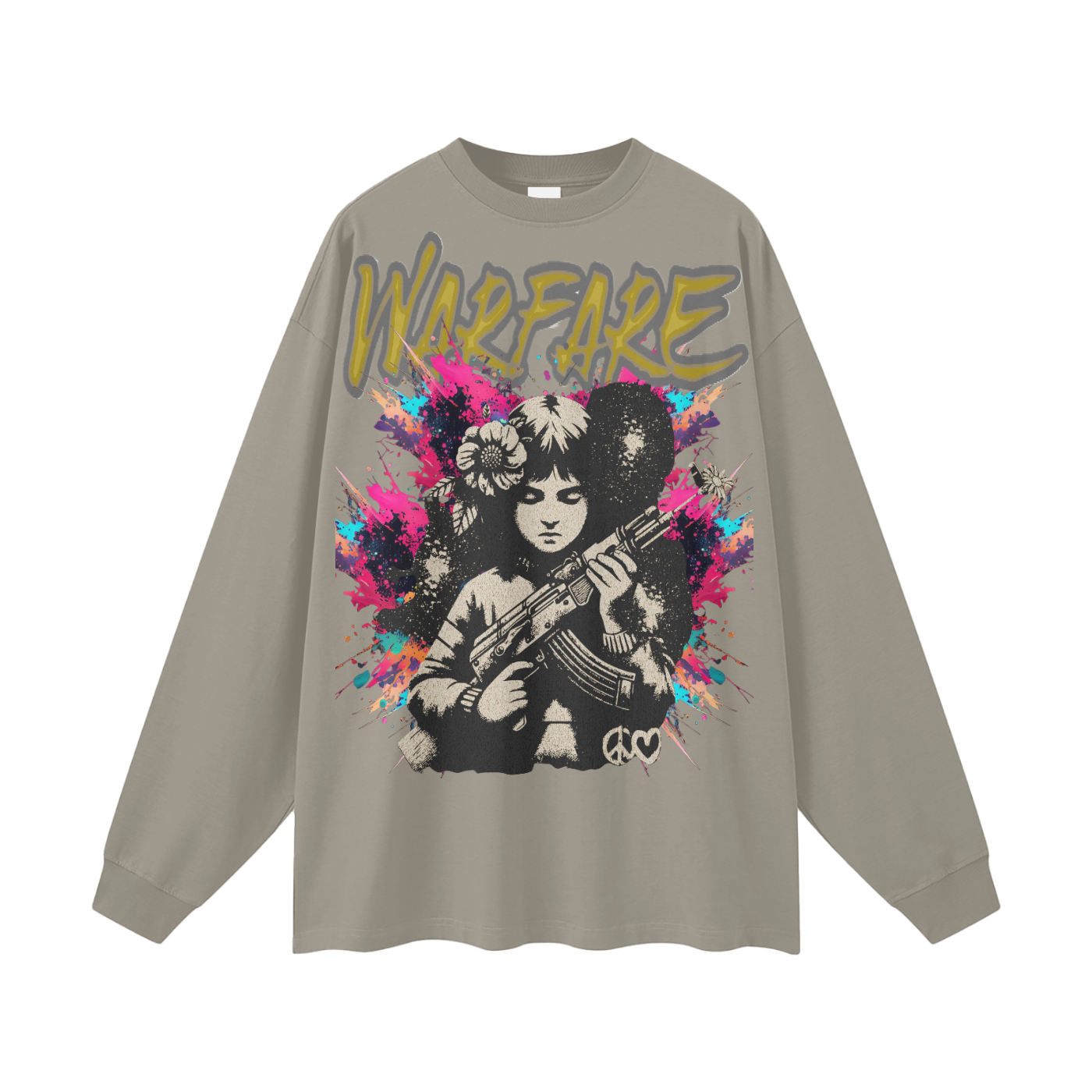 Make Art Streetwear Unisex Cotton Long Sleeve Tee