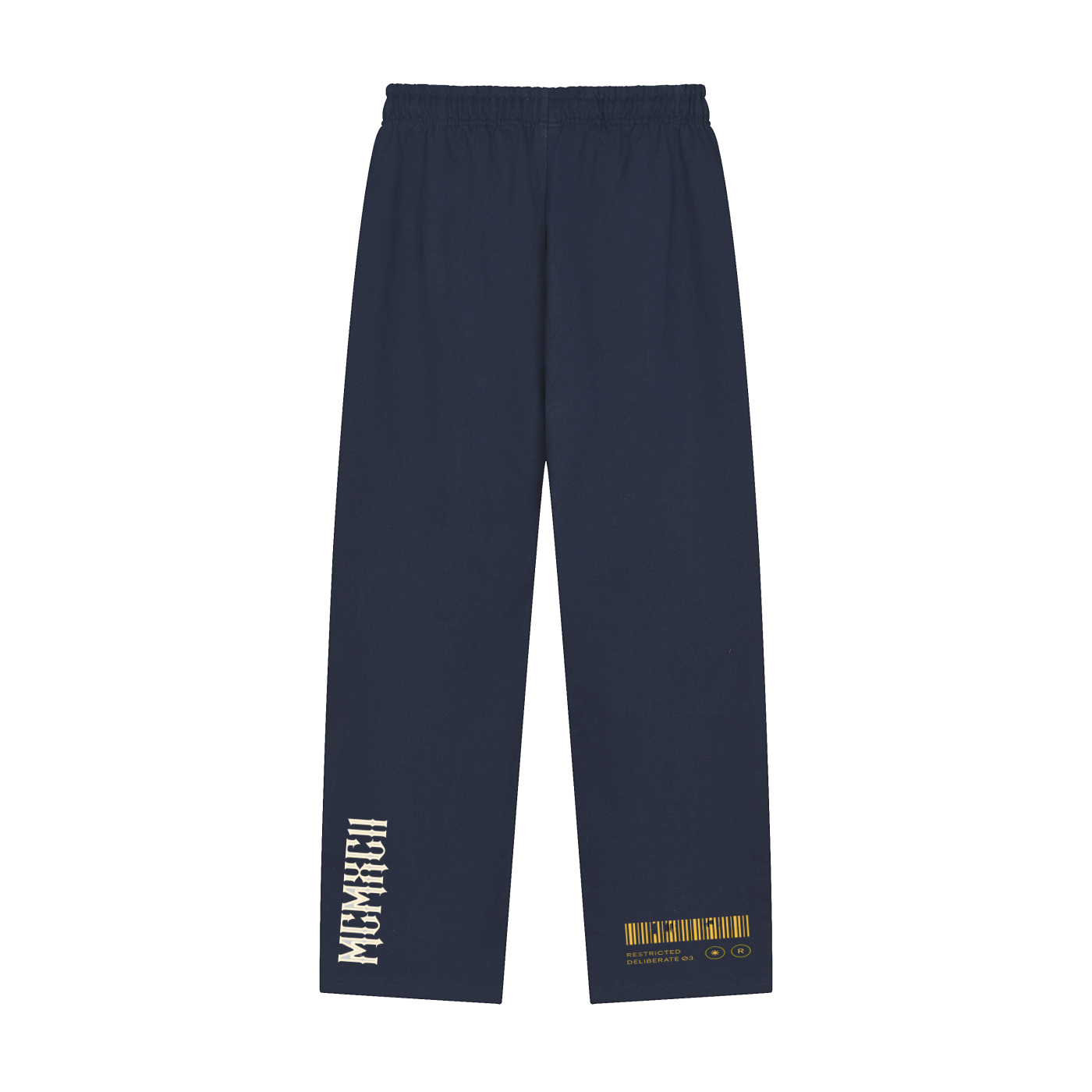 Solid Color Straight-Leg Sweatpants
