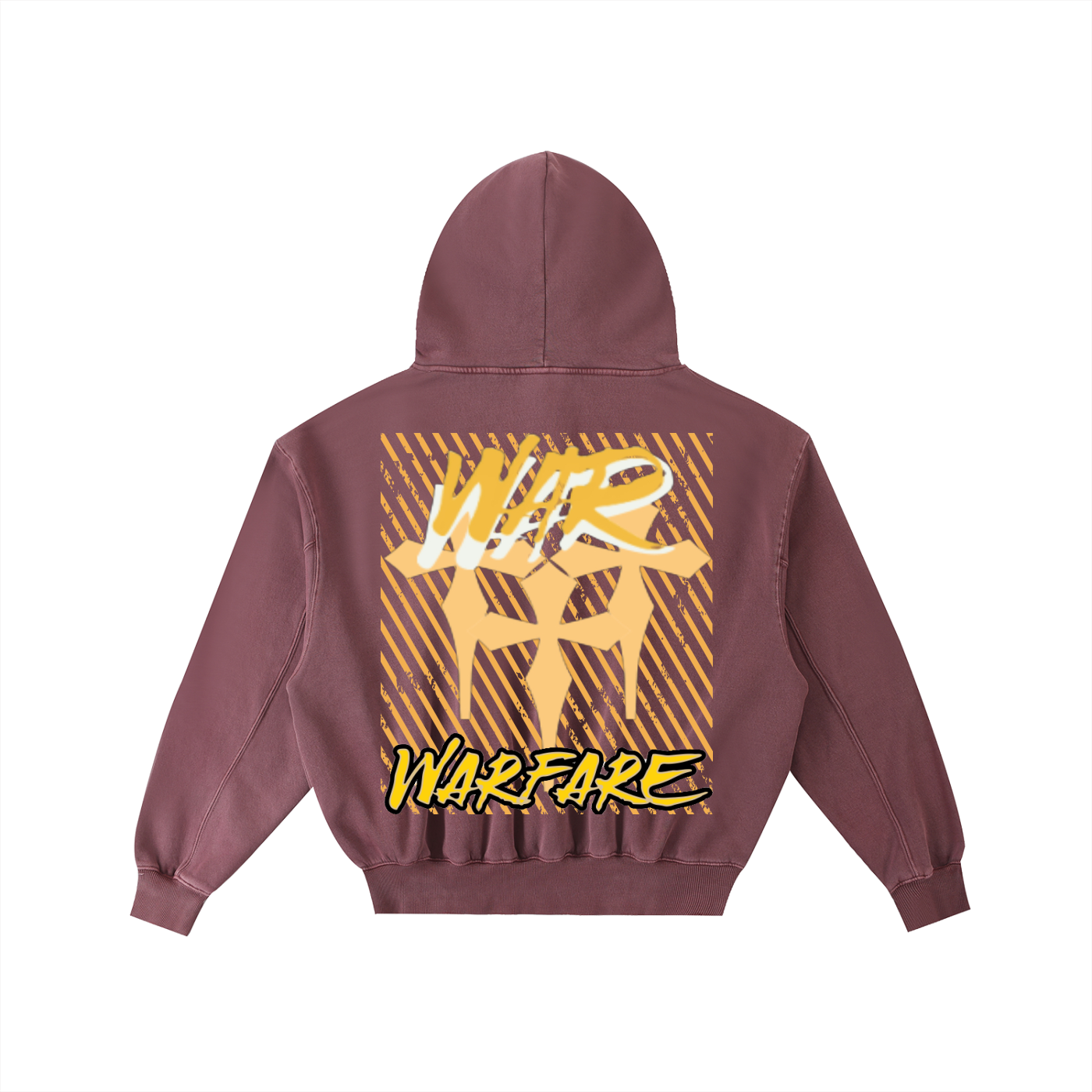 Frayed Enzyme Washed Fleece Hoodie