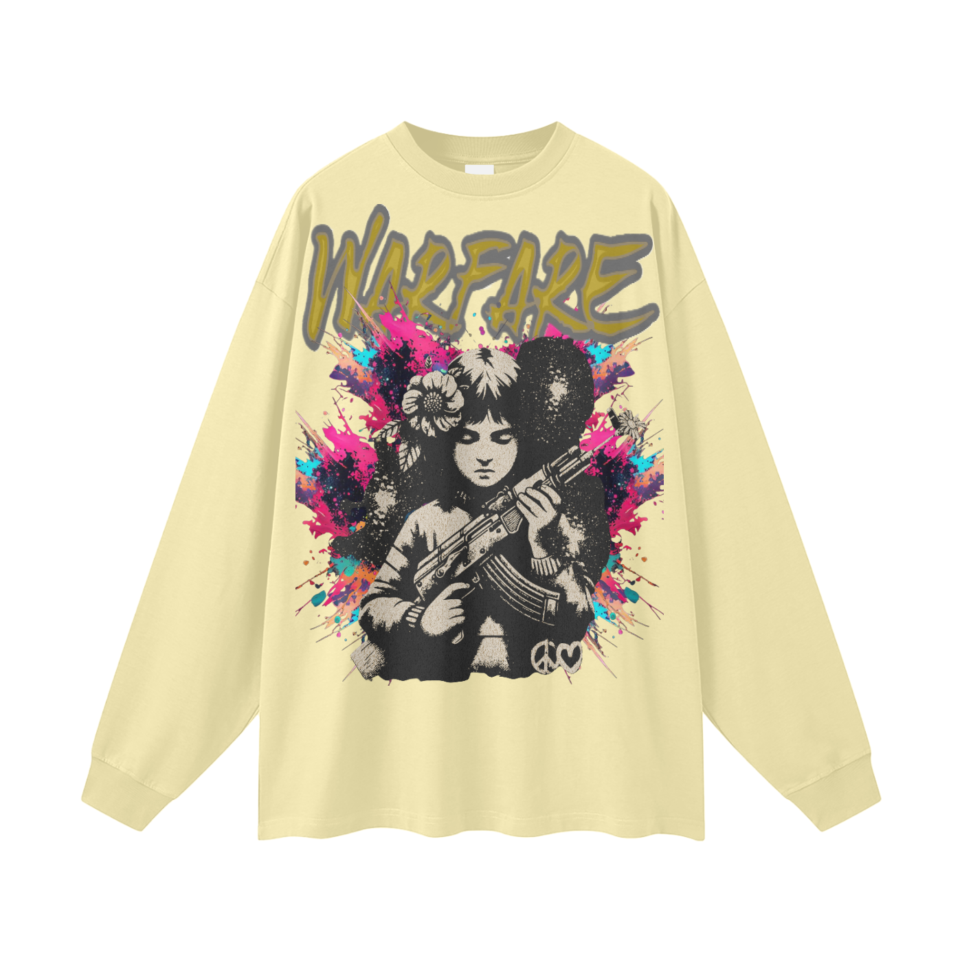 Make Art Streetwear Unisex Cotton Long Sleeve Tee