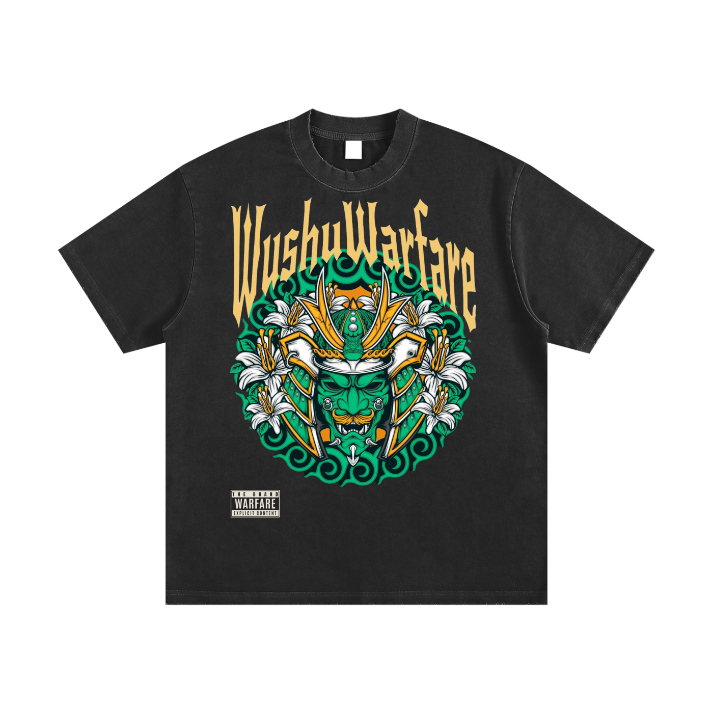 Wushu Vintage Washed Frayed T-Shirt