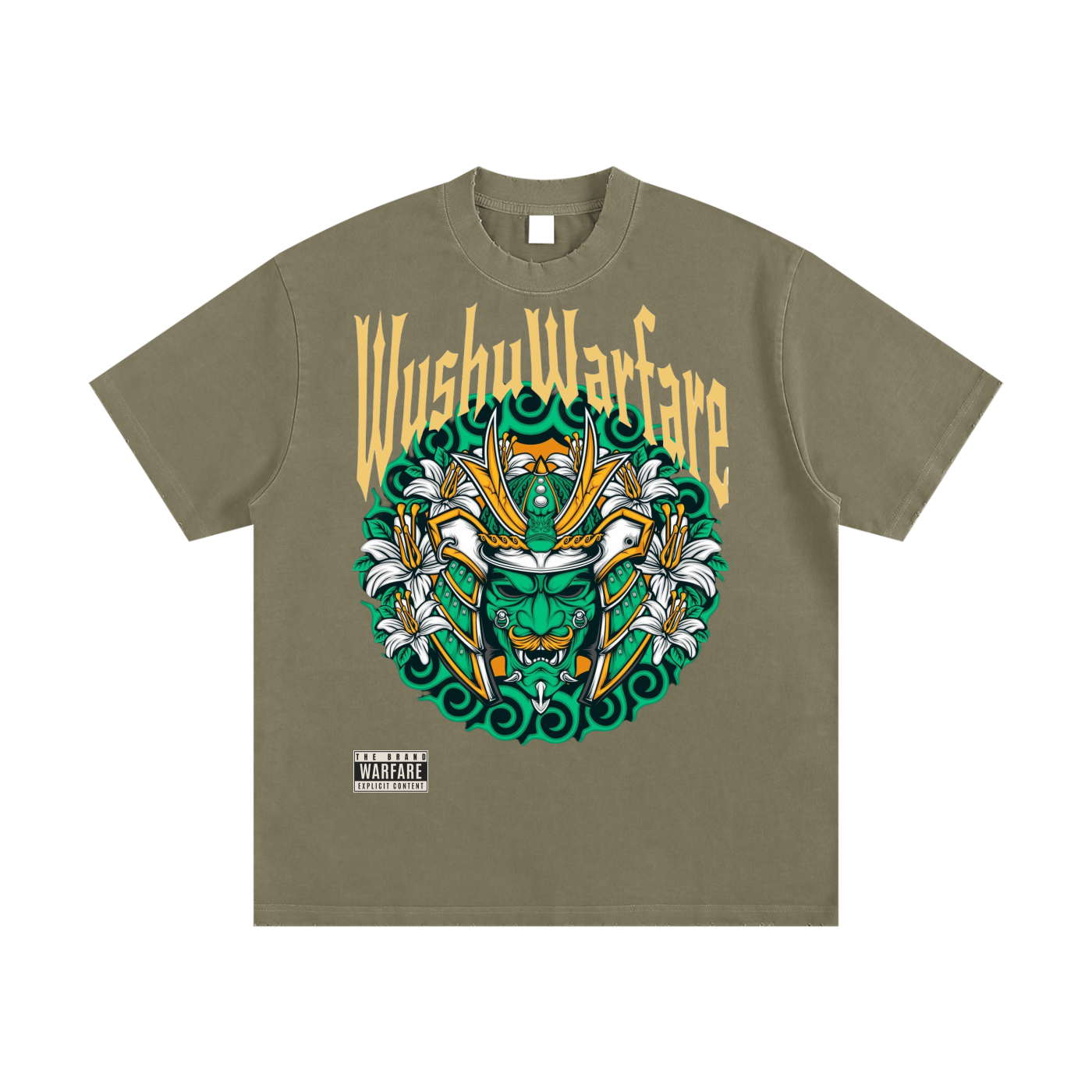 Wushu Vintage Washed Frayed T-Shirt