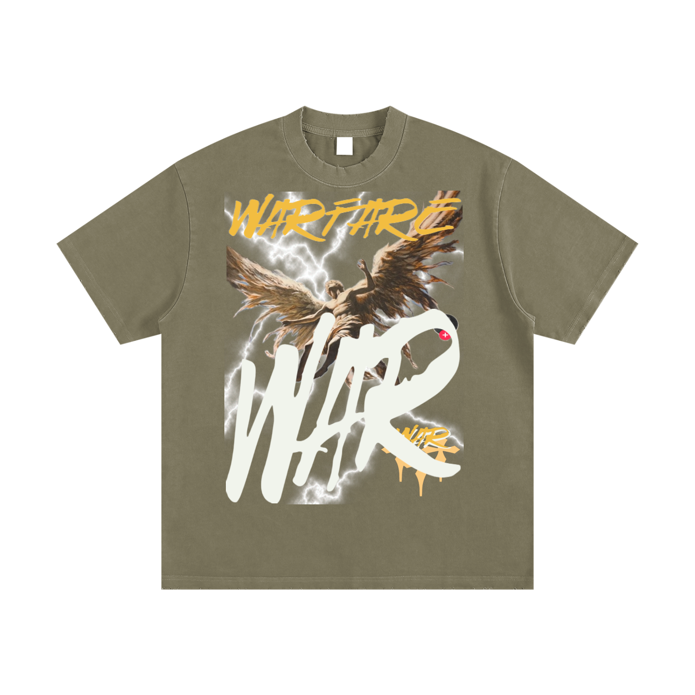 Heavyweight Vintage Washed Frayed T-Shirt