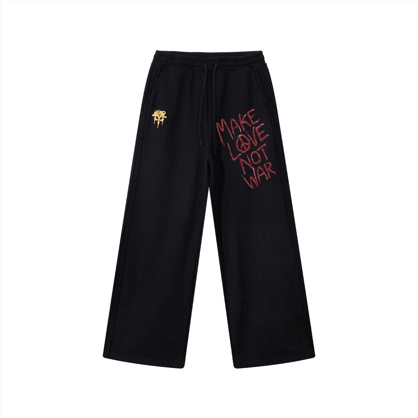 Contrast Tape Straight-Leg Sweatpants