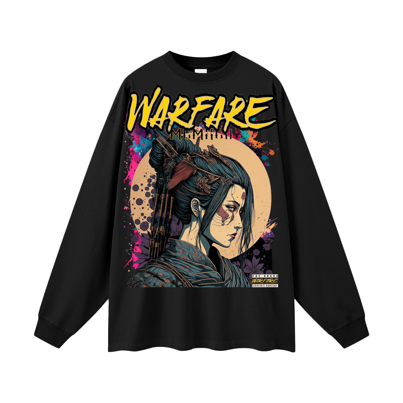 Streetwear Unisex Cotton Long Sleeve Tee