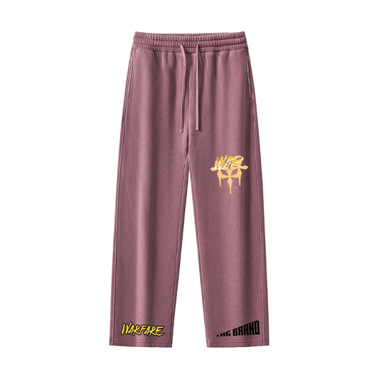 Frayed Enzyme Washed Fleece Sweatpants