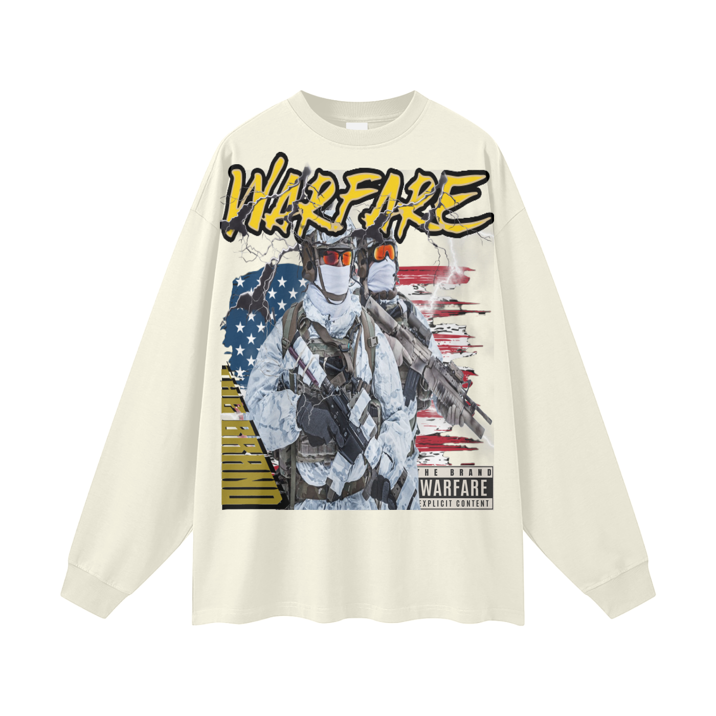 Streetwear Unisex Cotton Long Sleeve Tee