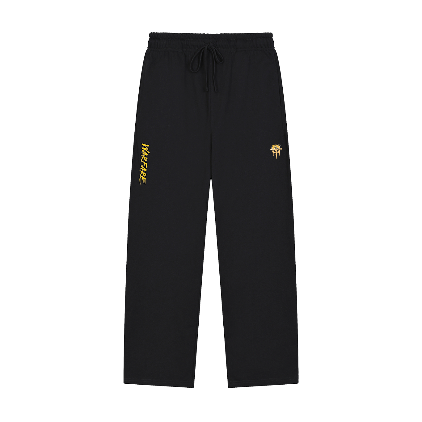 Solid Color Straight-Leg Sweatpants