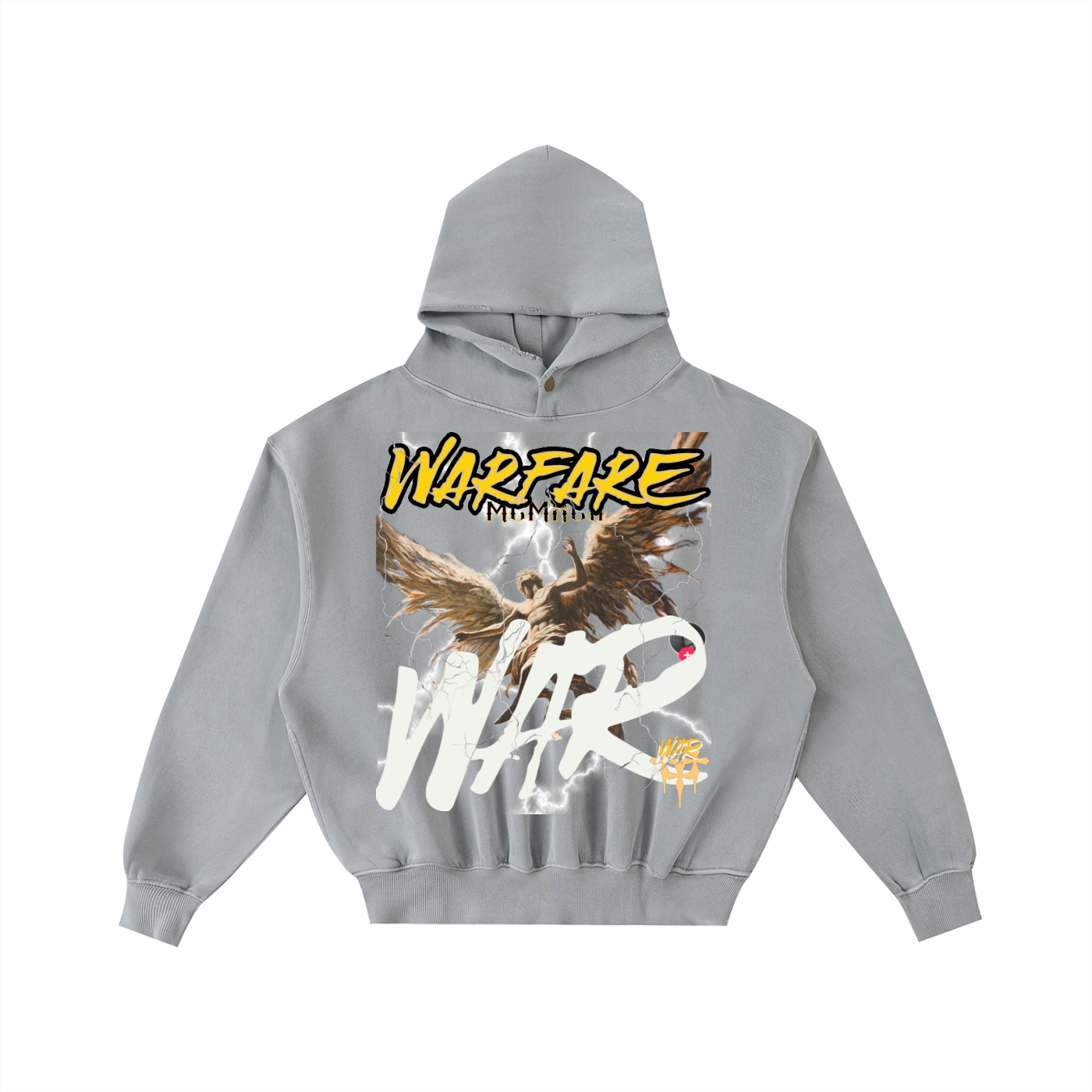 Frayed Enzyme Washed Fleece Hoodie