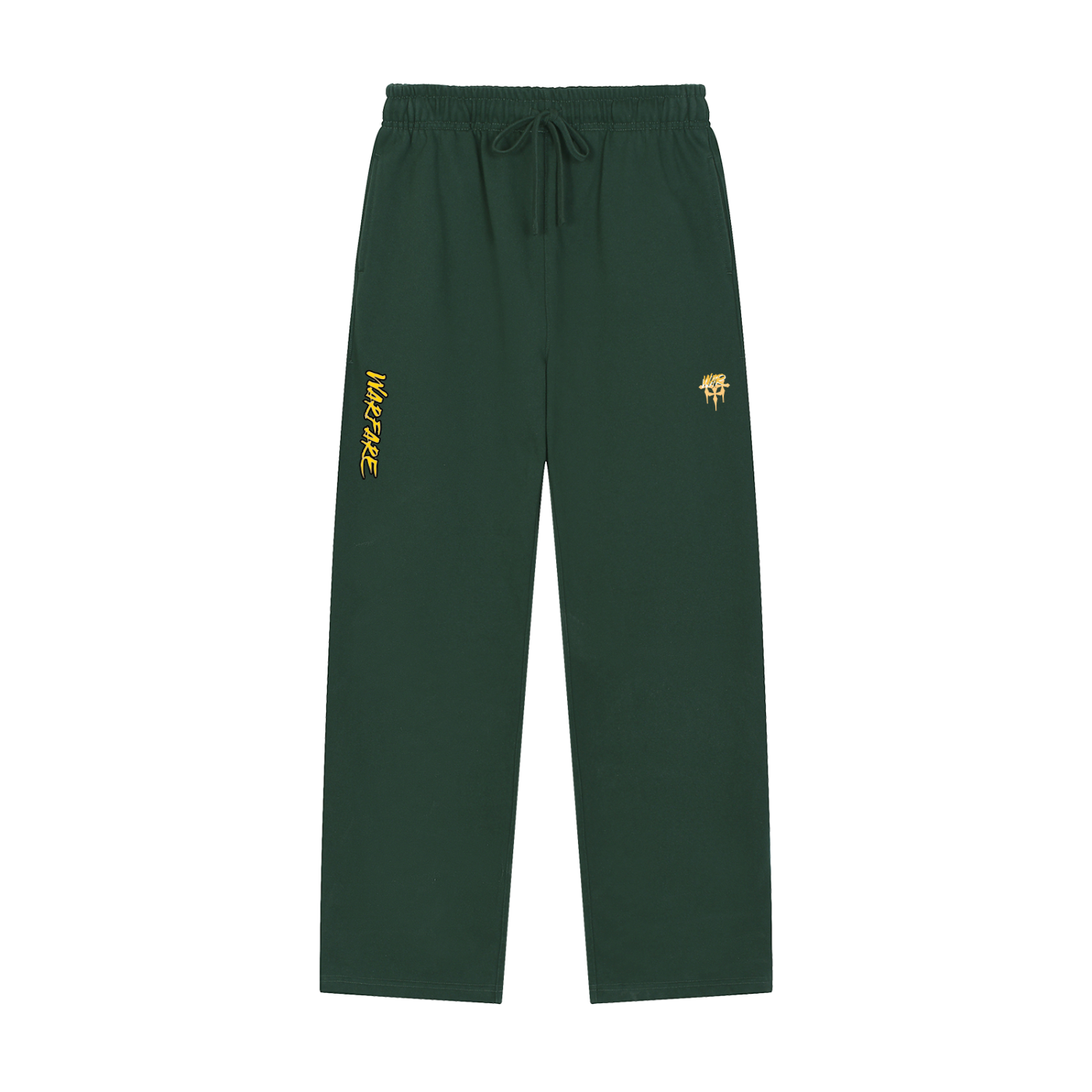 Solid Color Straight-Leg Sweatpants