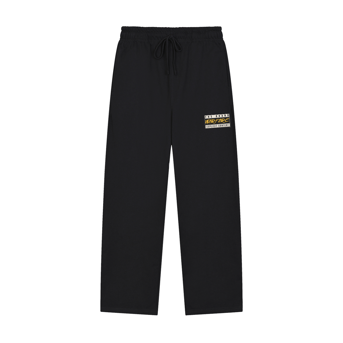 Solid Color Straight-Leg Sweatpants