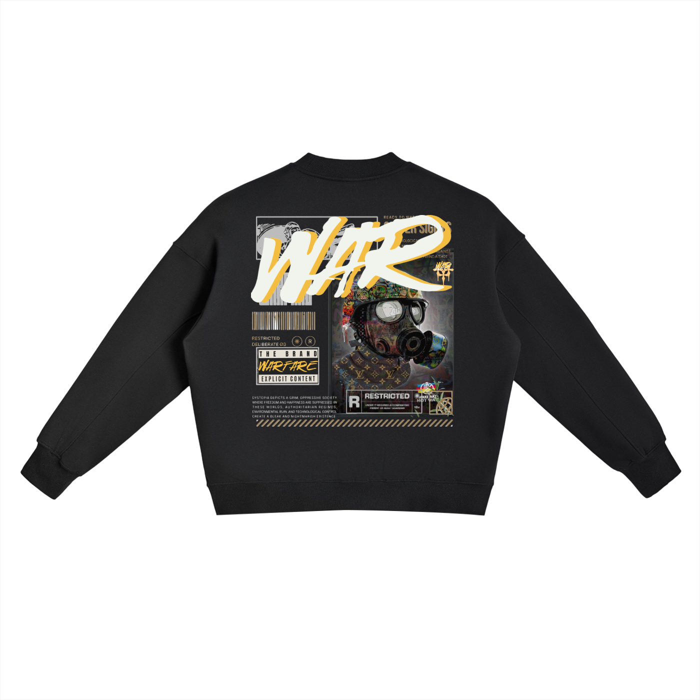 Fleece Side Slit Crewneck Sweatshirt