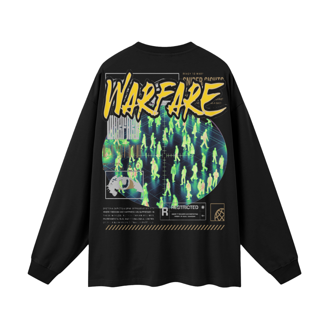 Streetwear Unisex Cotton Long Sleeve Tee