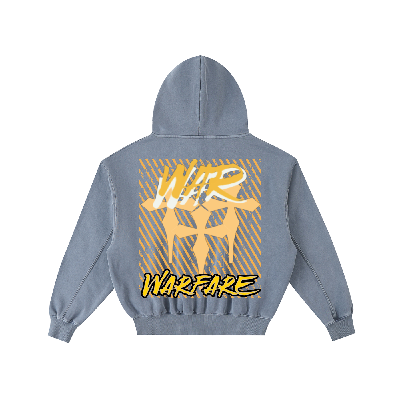 Frayed Enzyme Washed Fleece Hoodie