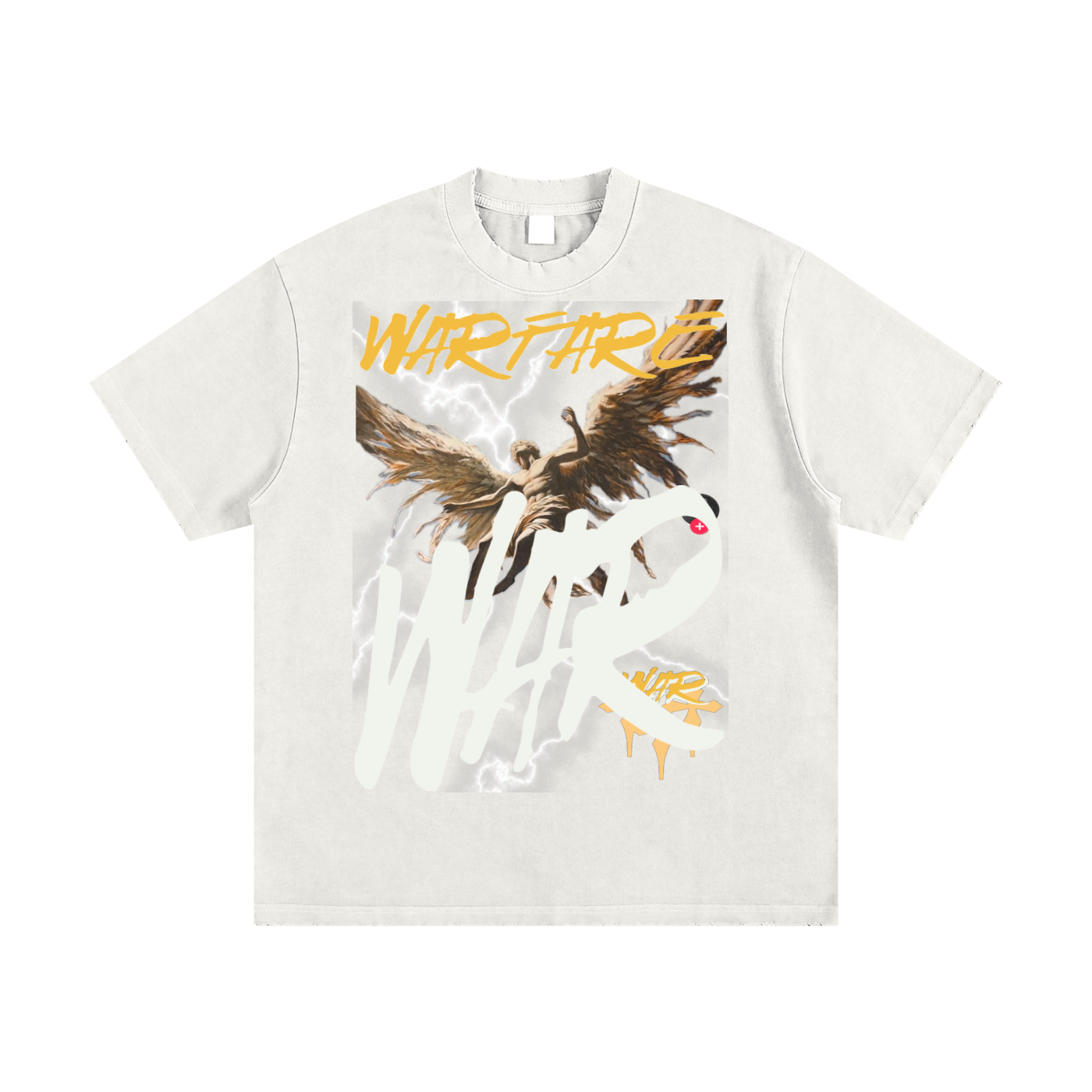 Heavyweight Vintage Washed Frayed T-Shirt