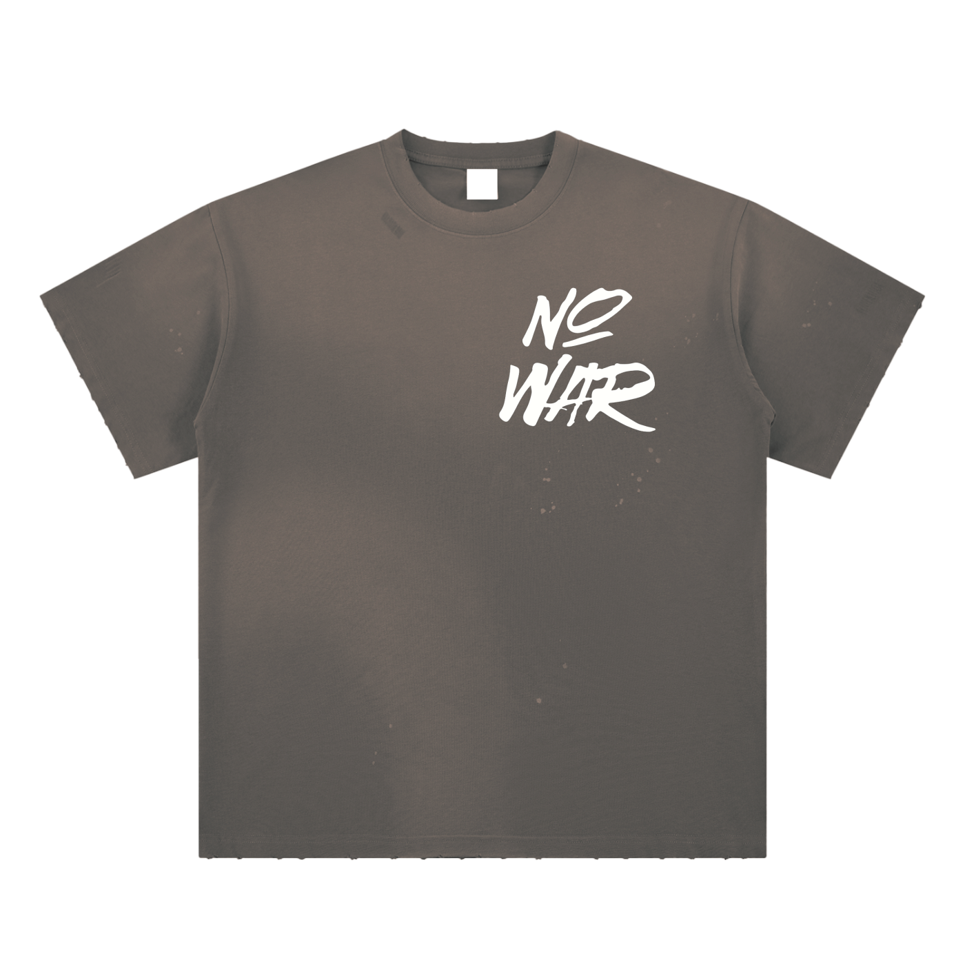 Hand-Frayed Sunfade Paint Splatter T-Shirt