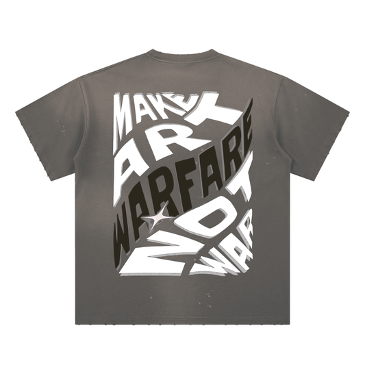 Hand-Frayed Sunfade Paint Splatter T-Shirt