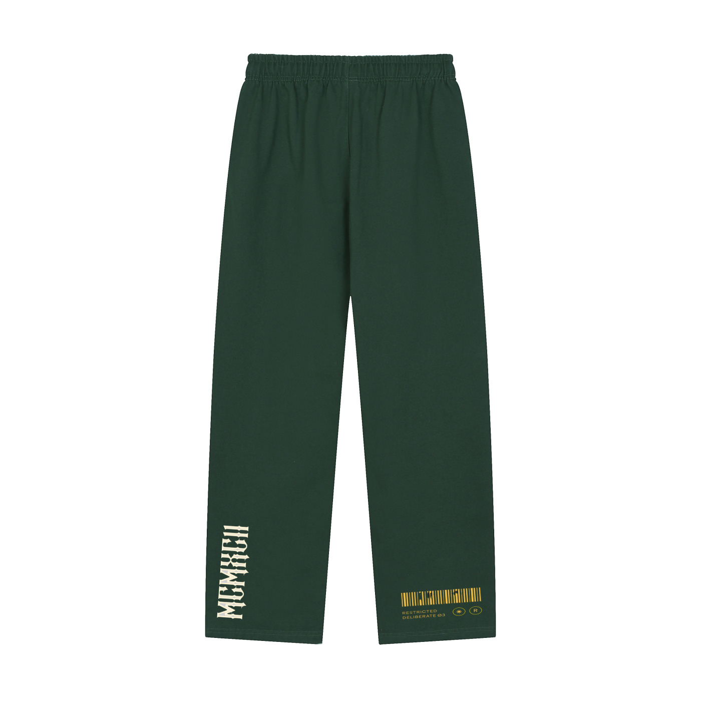 Solid Color Straight-Leg Sweatpants