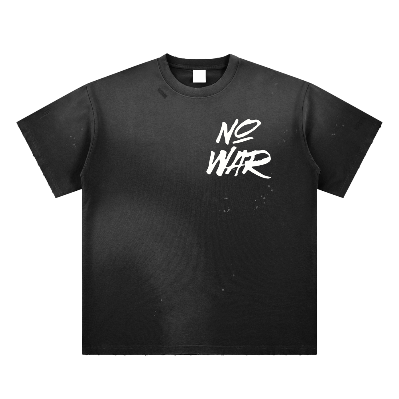Hand-Frayed Sunfade Paint Splatter T-Shirt