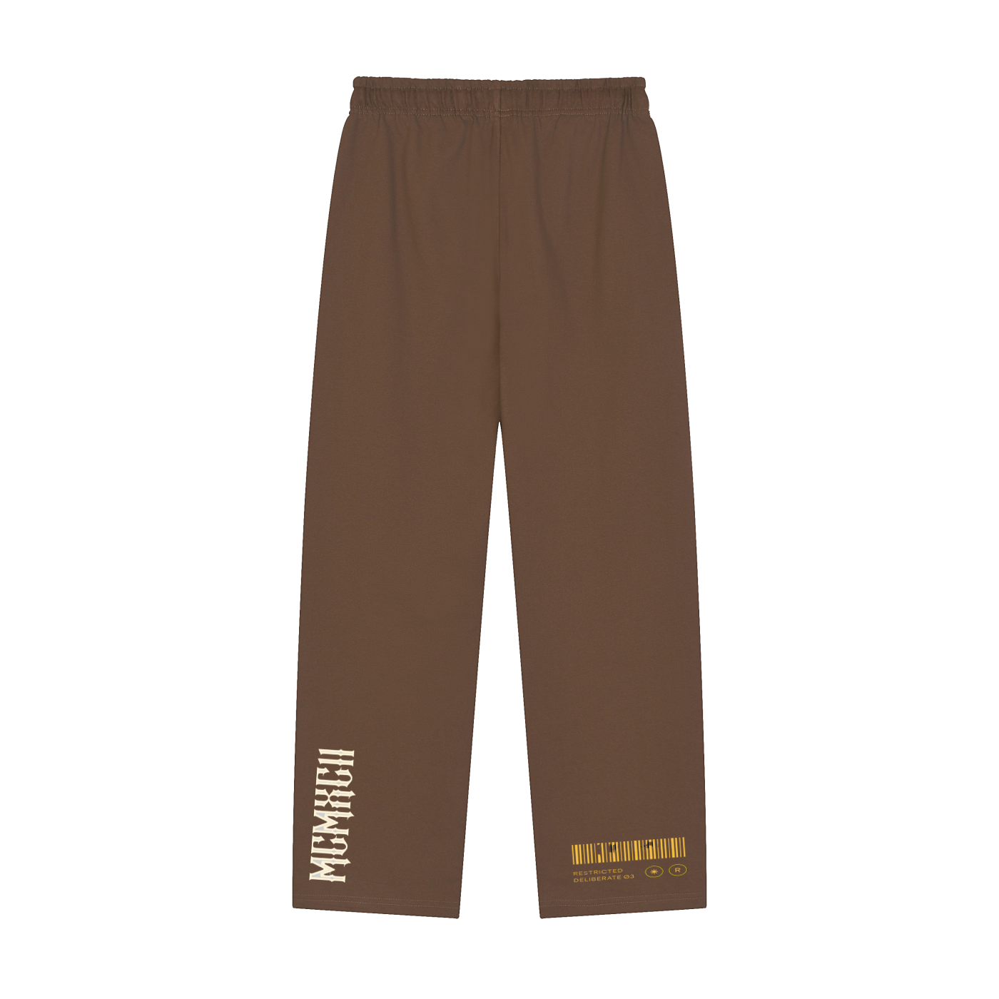 Solid Color Straight-Leg Sweatpants