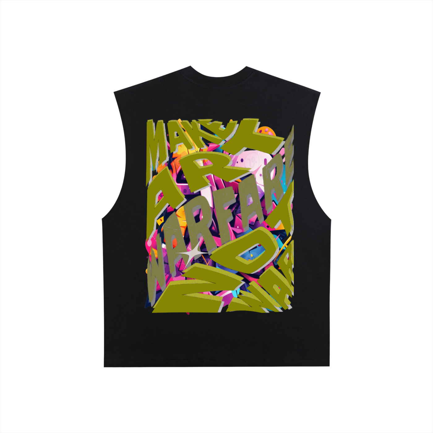 Raw Edge Cotton Tank Top