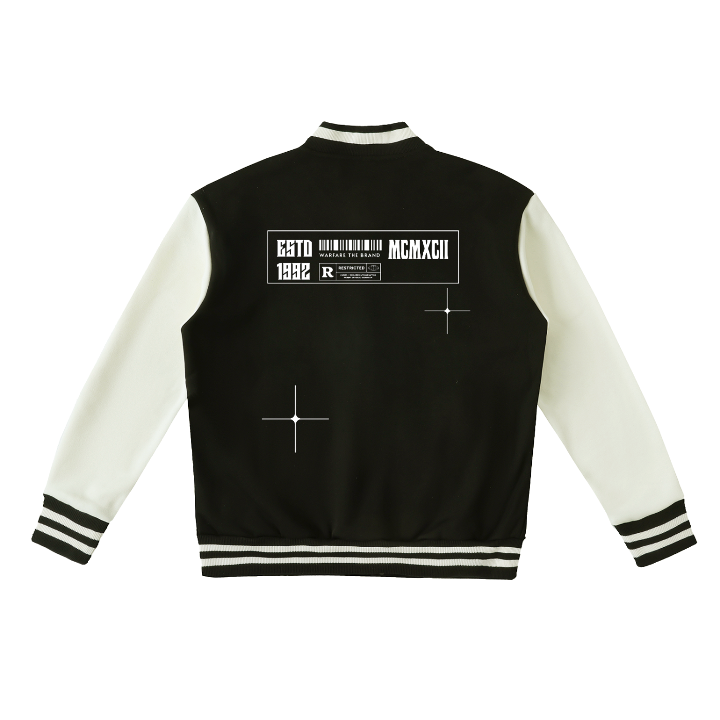 Two-Tone Fleeced Varsity Jacket
