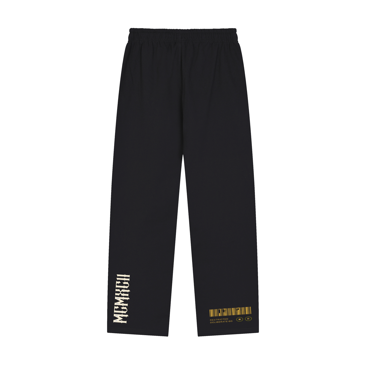 Solid Color Straight-Leg Sweatpants