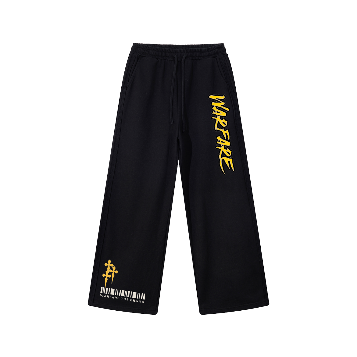 Contrast Tape Straight-Leg Sweatpants