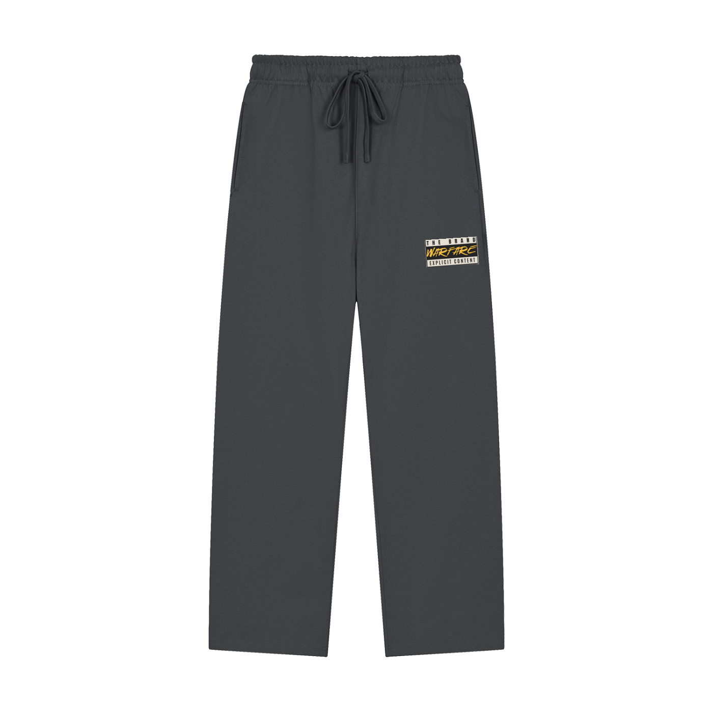 Solid Color Straight-Leg Sweatpants