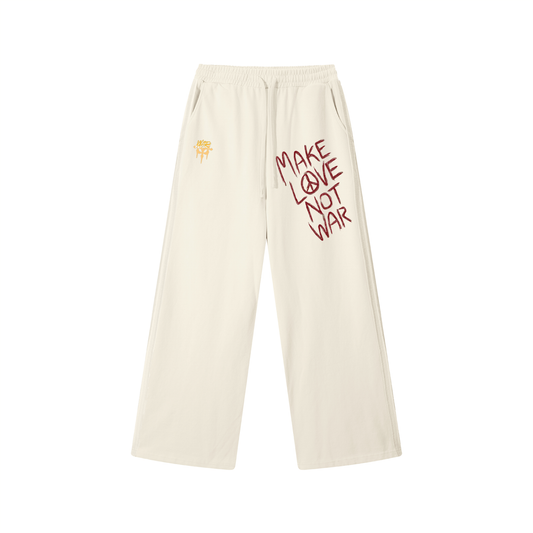 Contrast Tape Straight-Leg Sweatpants