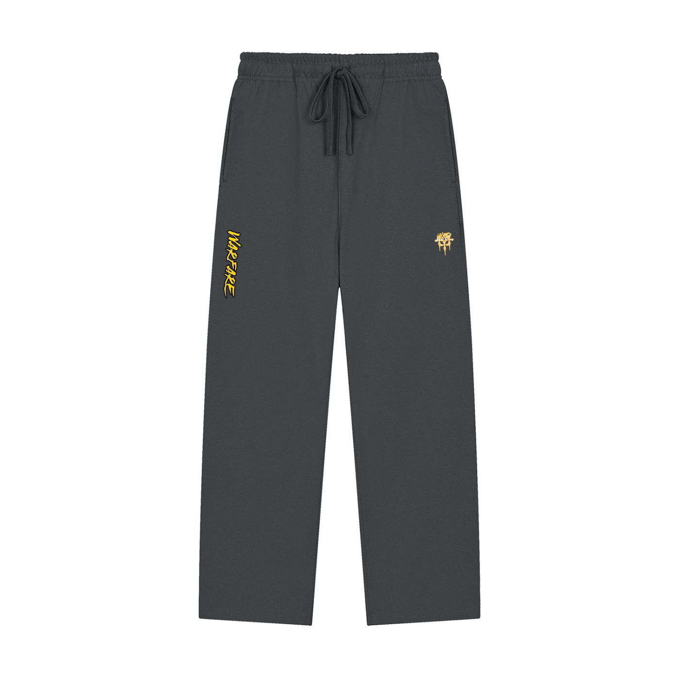 Solid Color Straight-Leg Sweatpants